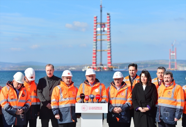 Çanakkale Köprüsü'nün yüzde 50'si tamam